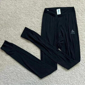 Odlo Base Layer Men’s Pants Polyester Size Small Black Outdoor Snow Active